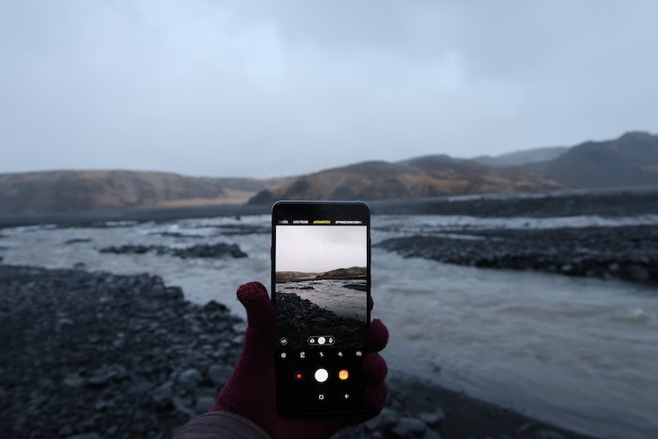 Viagem à Islândia: testes do Galaxy A9, Samsung © Viaje Comigo