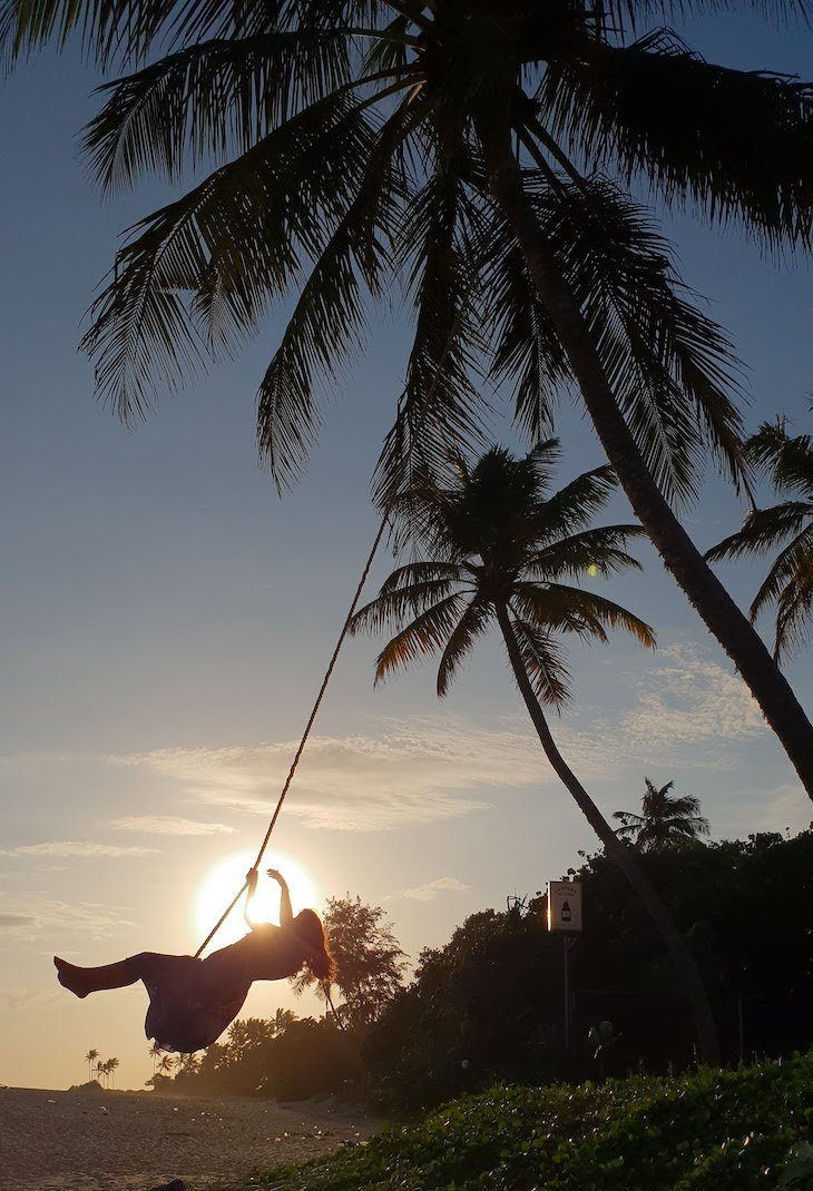 Pôr do sol no Ubuntu Beach Villas Hotel - Sri Lanka © Viaje Comigo