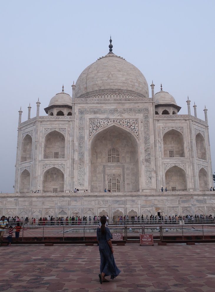 Susana Ribeiro no Taj Mahal - Agra - Índia © Viaje Comigo