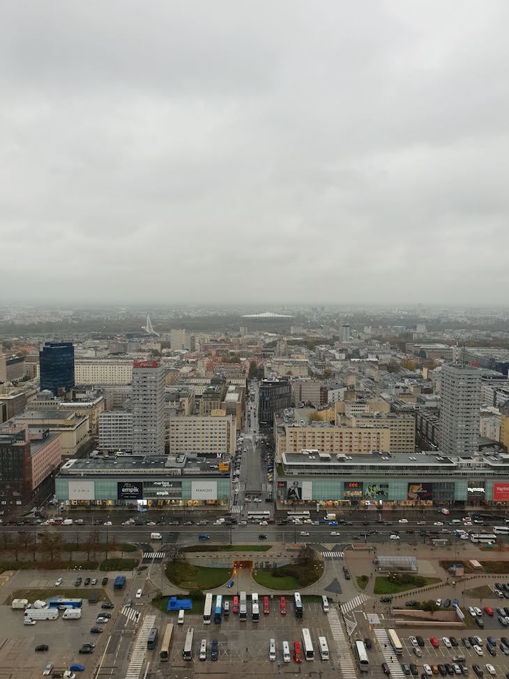 Vista do Palácio da Cultura e da Ciência - Varsóvia - Polónia © Viaje Comigo