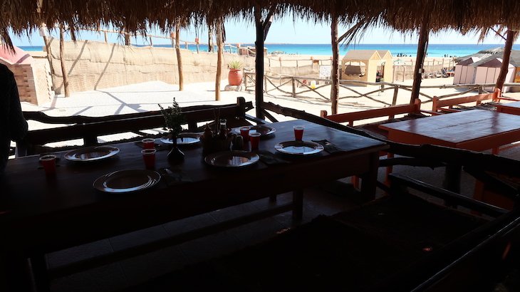 Restaurante na Paradise Island - Giftun Island, Hurghada - Egito © Viaje Comigo