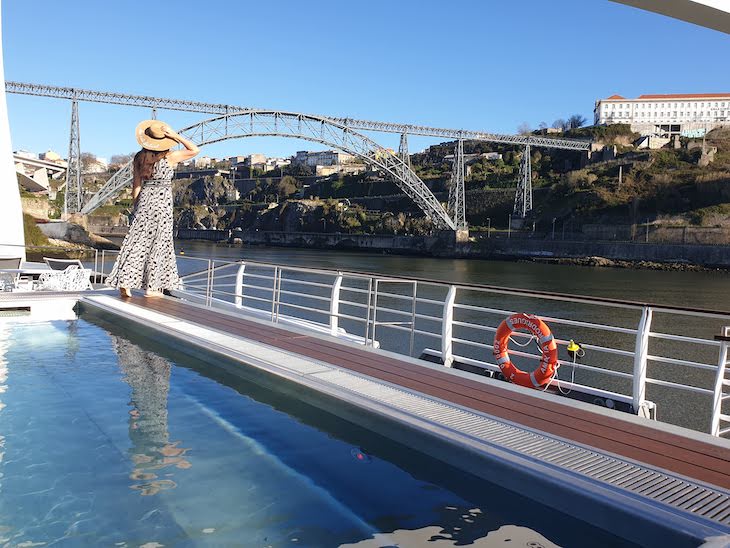 Susana Ribeiro no navio Amalia Rodrigues - CroisiEurope - no Porto © Viaje Comigo