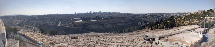 Panorâmica do Monte das Oliveiras - Jerusalém - Israel © Viaje Comigo