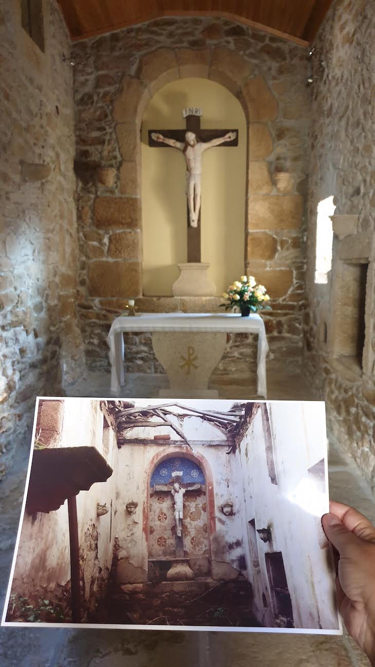 Antes e depois da Capela - Aldeia do Juízo - Pinhel - Guarda - Portugal © Viaje Comigo