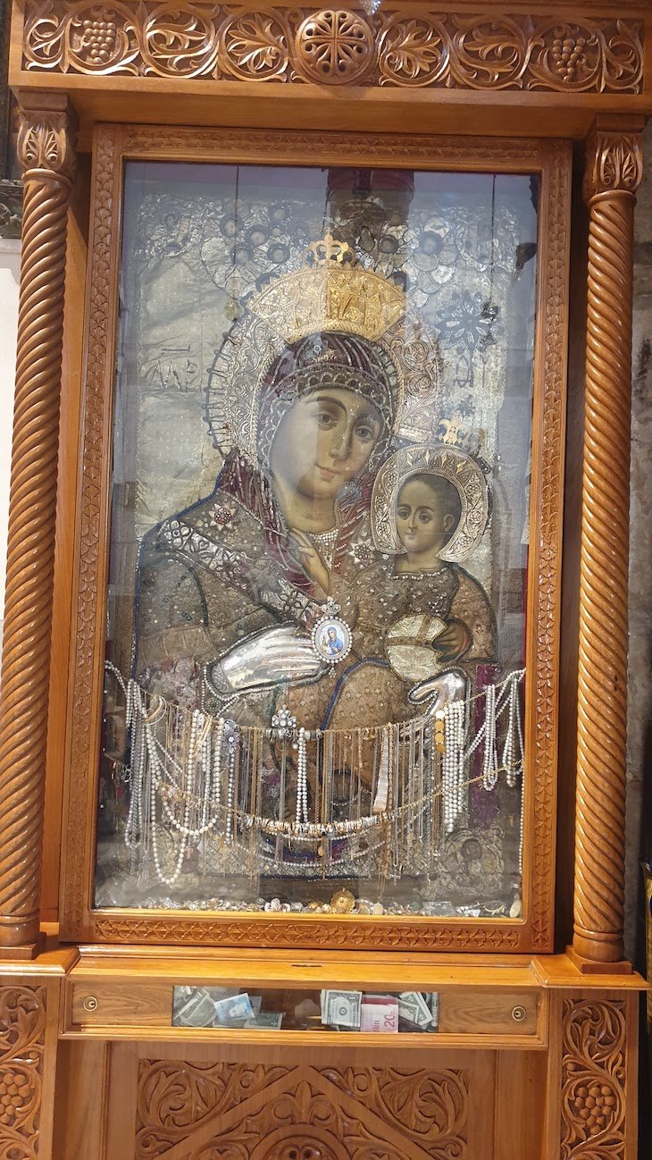 Virgem Maria a sorrir - Basílica da Natividade -Belém - Palestina © Viaje Comigo