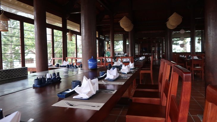 Restaurante do Palm Garden Beach Resort & Spa, Hoi An - Vietname © Viaje Comigo