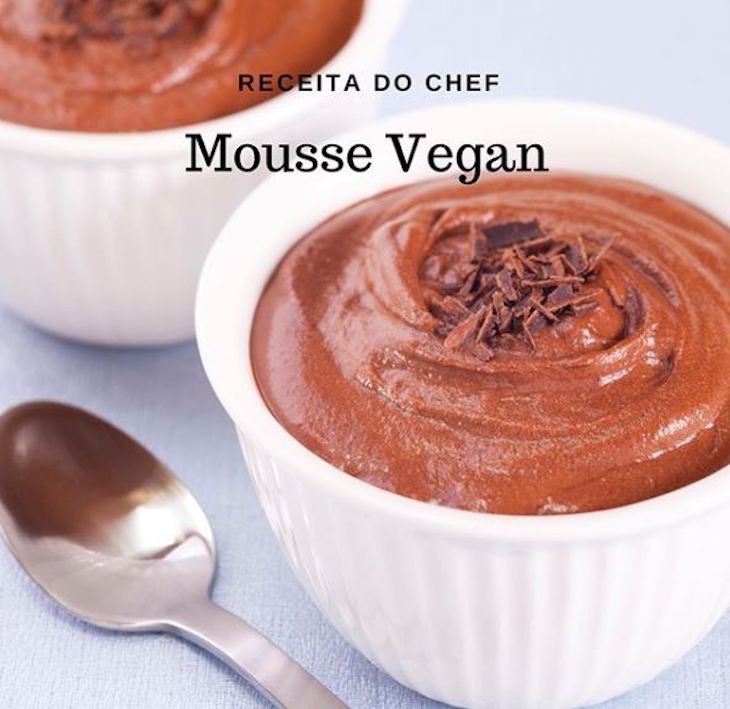 Receita Mousse de Chocolate Vegan, pelo Chef Moisés do Restaurante Zazah ©DR