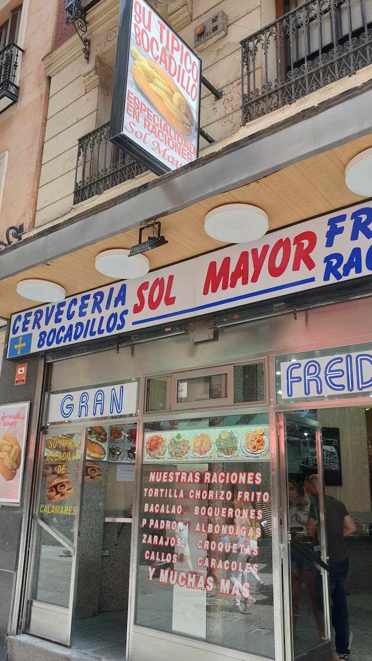 Bocadillos do Sol Mayor Madrid - Espanha © Viaje Comigo