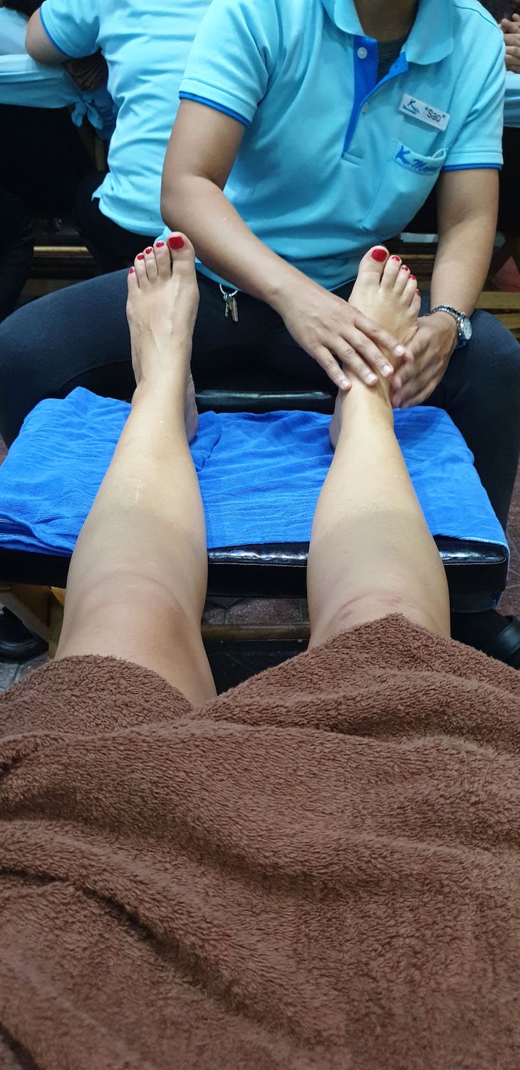 Massagens em Khao San Road - Banguecoque - Tailândia © Viaje Comigo