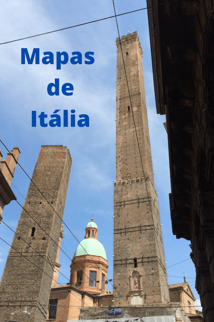 Mapas de Itália © Viaje Comigo