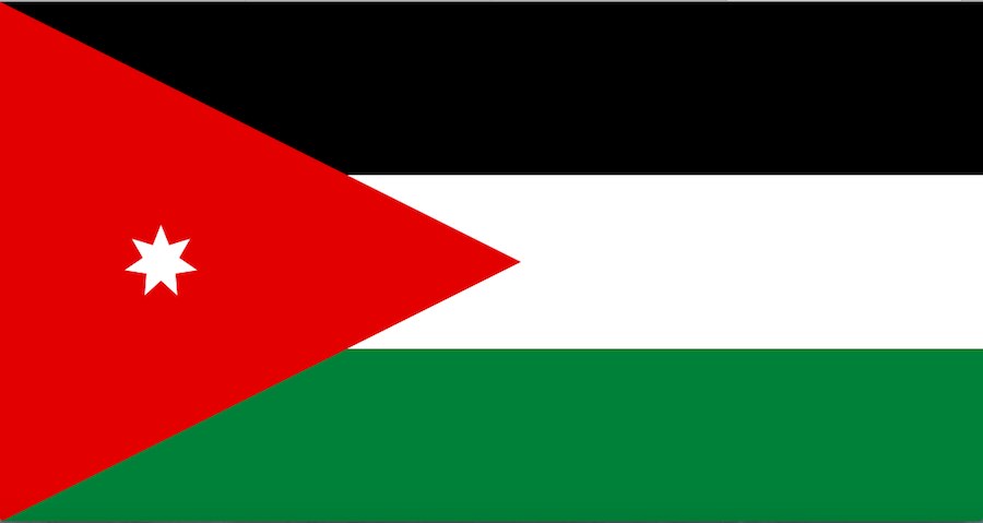 Bandeira da Jordânia © wikipedia