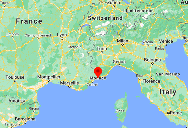 Mapa Mónaco © Google