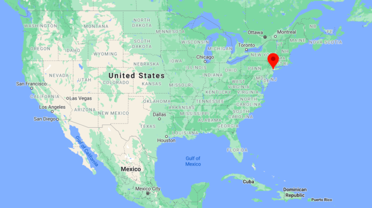 Mapa Estados Unidos © Google