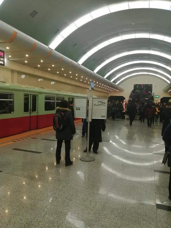 Estação de metro, Coreia do Norte © Hugo Martins