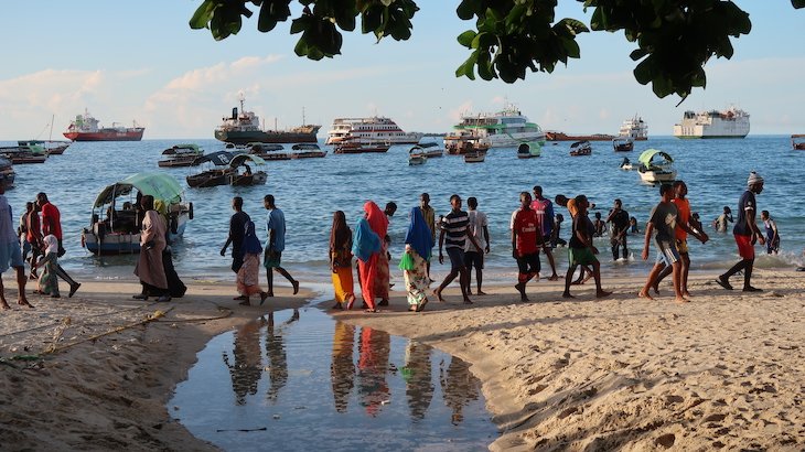 Praia em Stone Town - Zanzibar - Tanzânia © Viaje Comigo