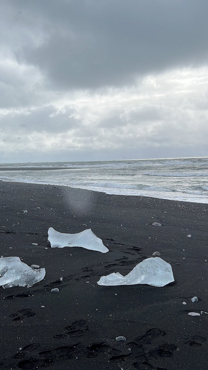 Diamond Beach - Praia dos Diamantes - Islandia © Viaje Comigo