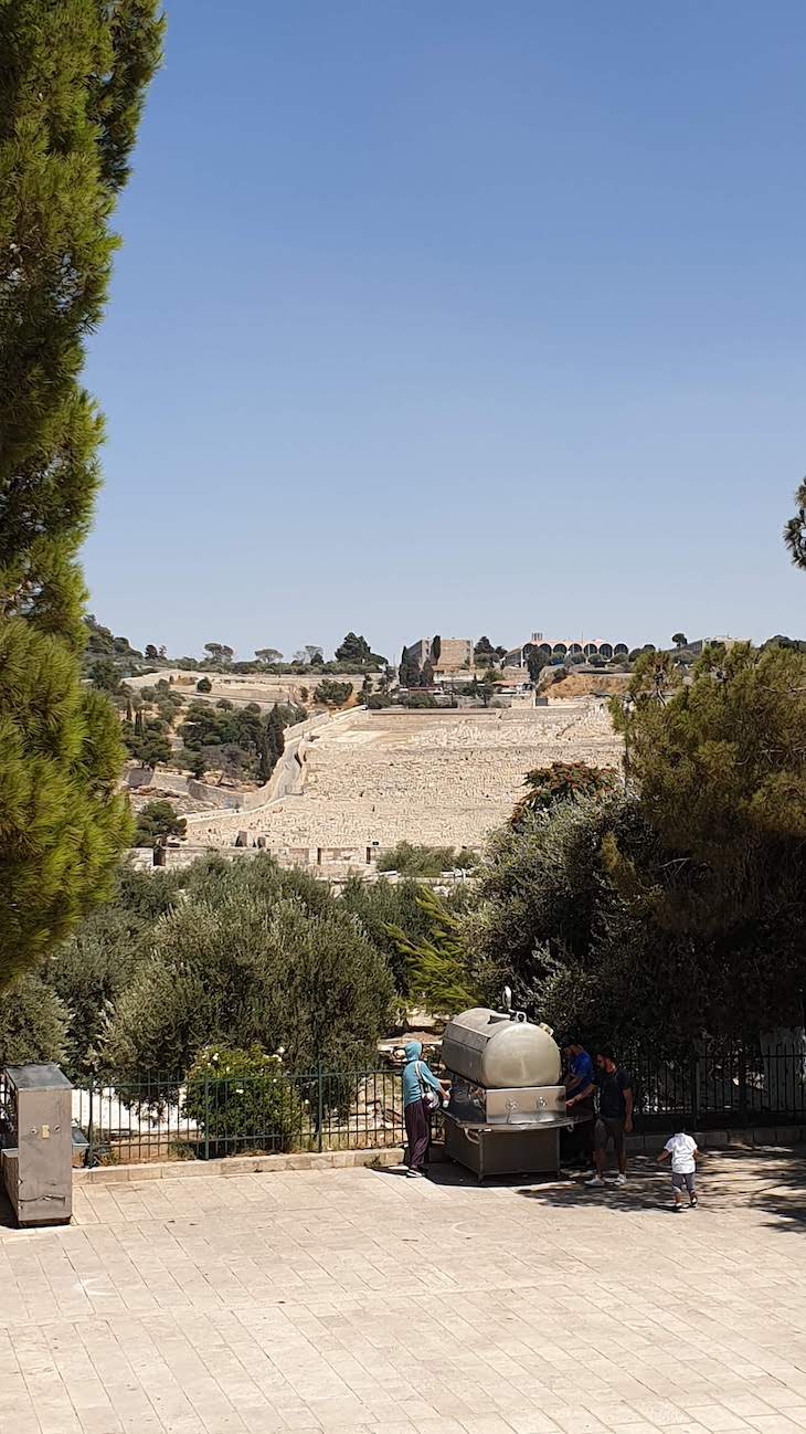 Vista para o Monte das Oliveiras - Monte do Templo - Jerusalem - Israel © Viaje Comigo
