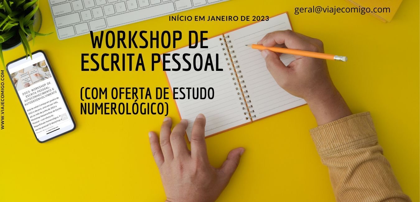 Workshop Escrita Pessoal 2023 ViajeComigo.com