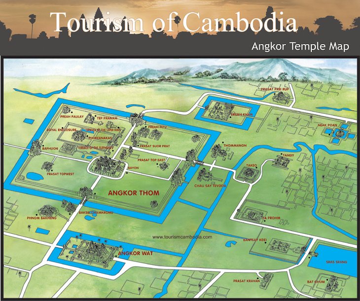 Mapas dos Templos Camboja