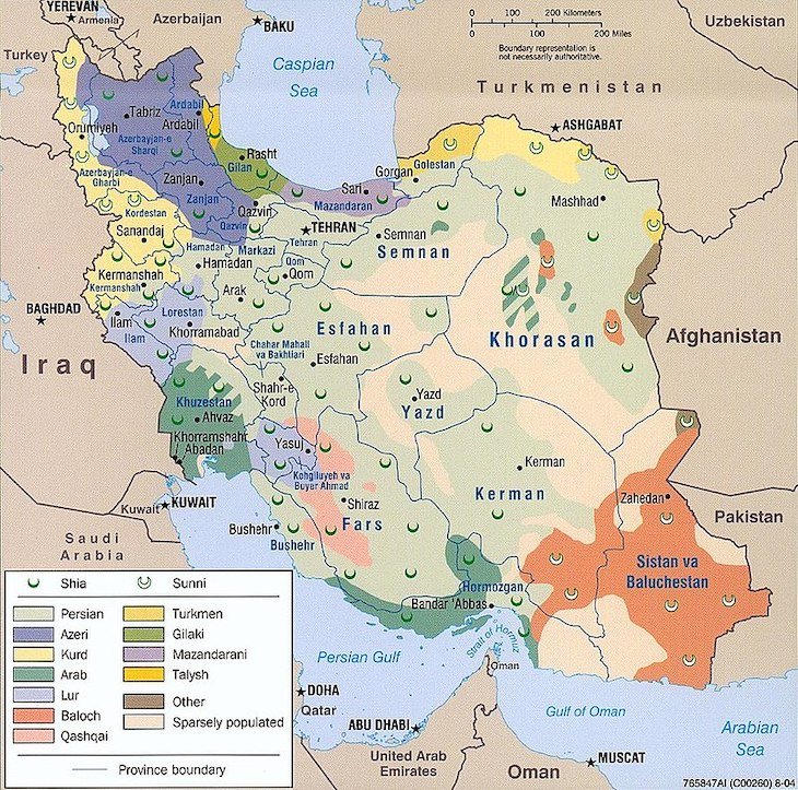 Mapa Irão - Direitos Reservados 