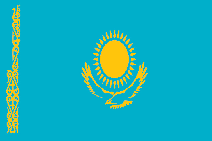 Bandeira do Cazaquistão 
