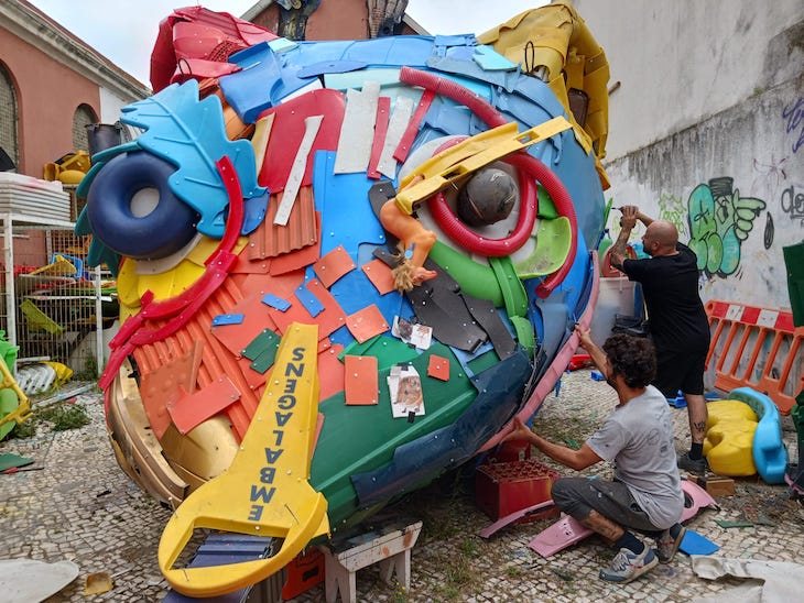 "Musaranho" de Bordalo II em Vila Nova de Famalicão