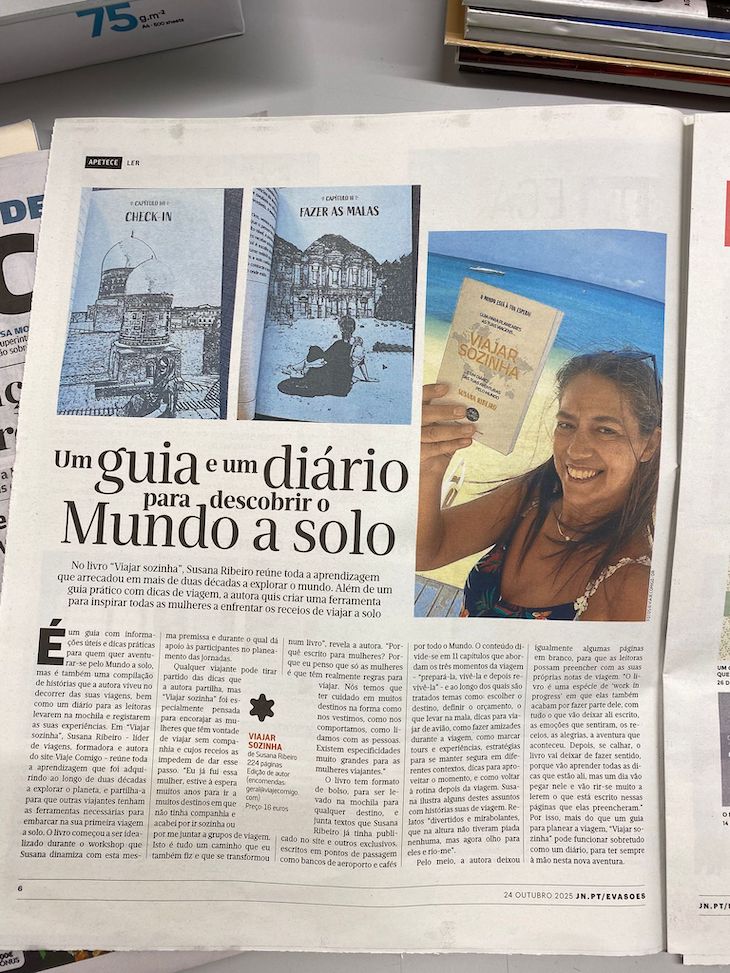 "Viajar Sozinha" na Evasões 24 Outubro 2025