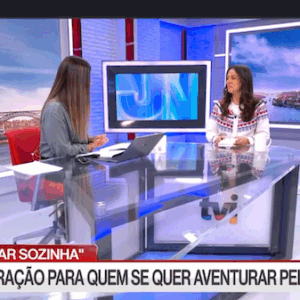 Susana Ribeiro na TVI a apresentar o livro "Viajar Sozinha"