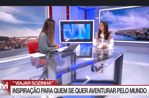 Susana Ribeiro na TVI a apresentar o livro "Viajar Sozinha"