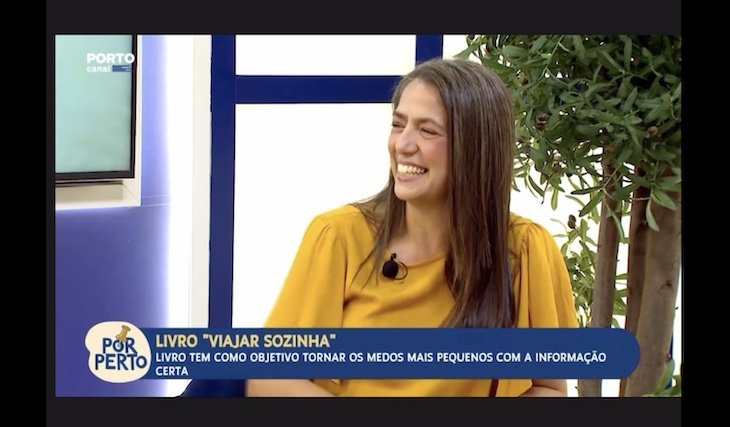 Susana Ribeiro apresentou o "Viajar Sozinha" no Programa Por Perto, no Porto Canal