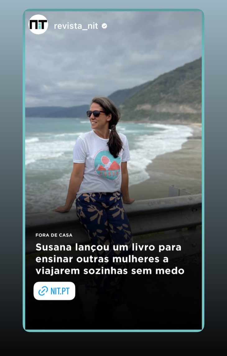 Susana Ribeiro na NIT - Livro Viajar Sozinha