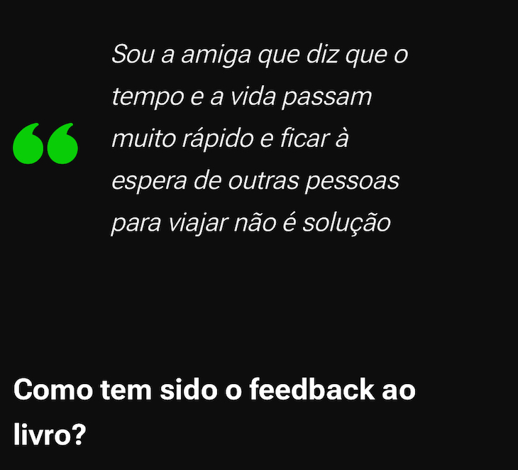 Susana Ribeiro na SAPO - Livro Viajar Sozinha