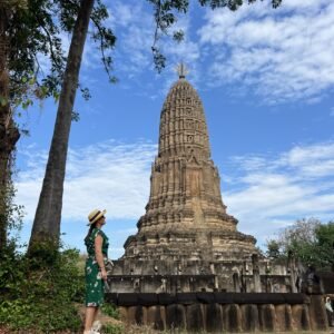 Susana Ribeiro e Wat Phra Sri Rattana Mahathat Chaliang - Si Satchanalai - Tailandia © Viaje Comigo