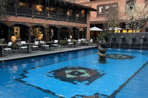 Piscina do Dwarika's Hotel - Catmandu - Nepal © Viaje Comigo