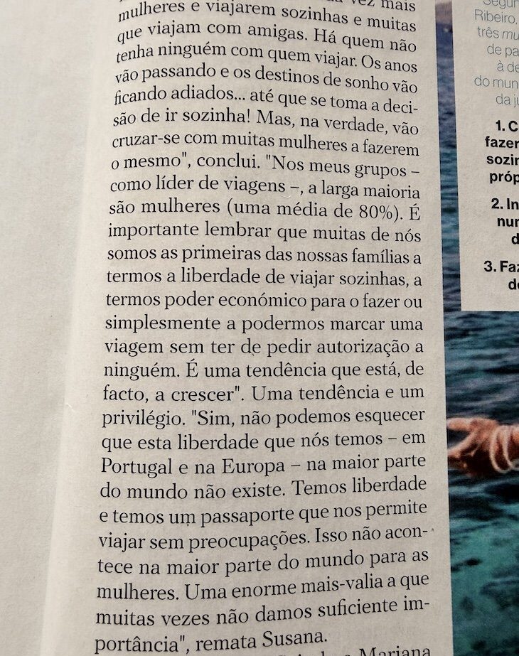 Viajar e Longevidade - entrevista de Susana Ribeiro - Revista Saber Viver Agosto 2026