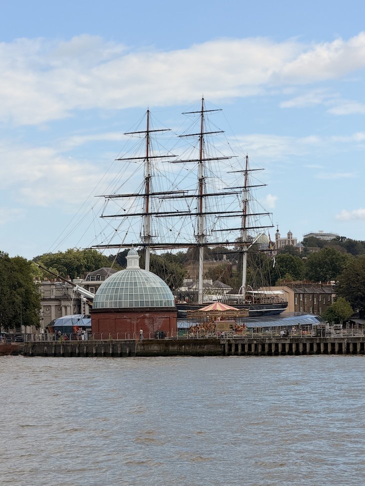 The Cutty Sark - Passeio de barco com The Original London Tour - Greenwich - Londres © Viaje Comigo