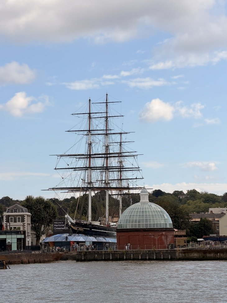 The Cutty Sark - Passeio de barco com The Original London Tour - Greenwich - Londres © Viaje Comigo