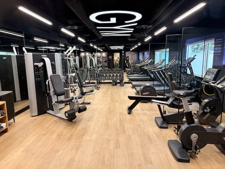 O ginásio do Yotel está aberto 24 Horas e não hóspedes podem frequentar - Yotel - Porto - Portugal © Viaje Comigo