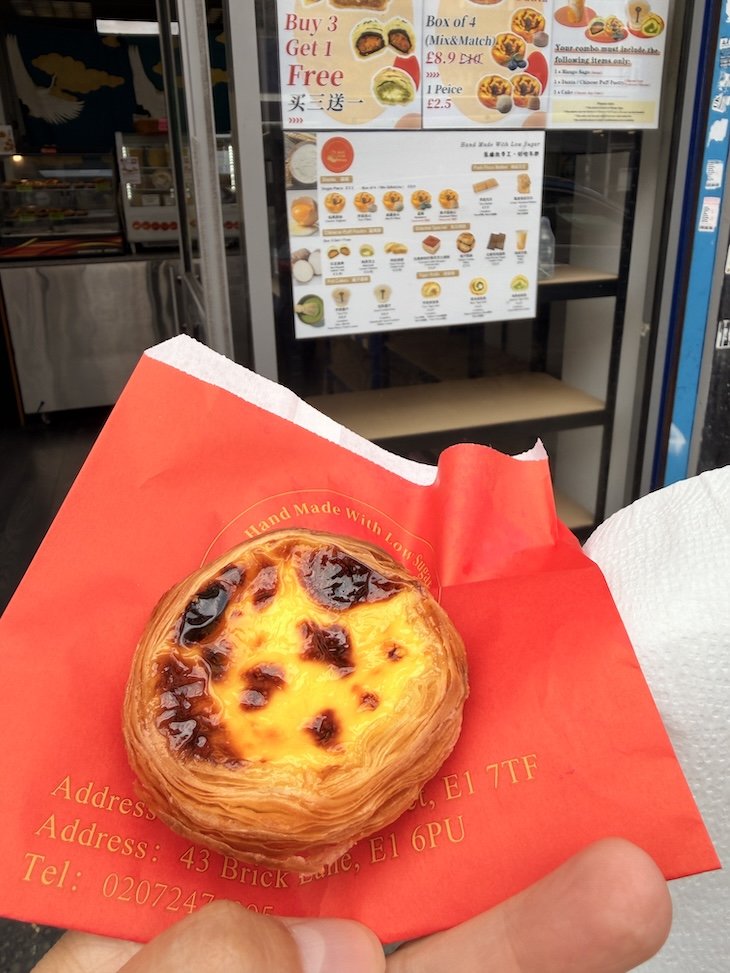 Portuguese Egg tart - Eating Europe Tour East End - Londres © Viaje Comigo